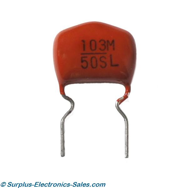 .01uF 50V Metallized Polyester Film Capacitor - Click Image to Close